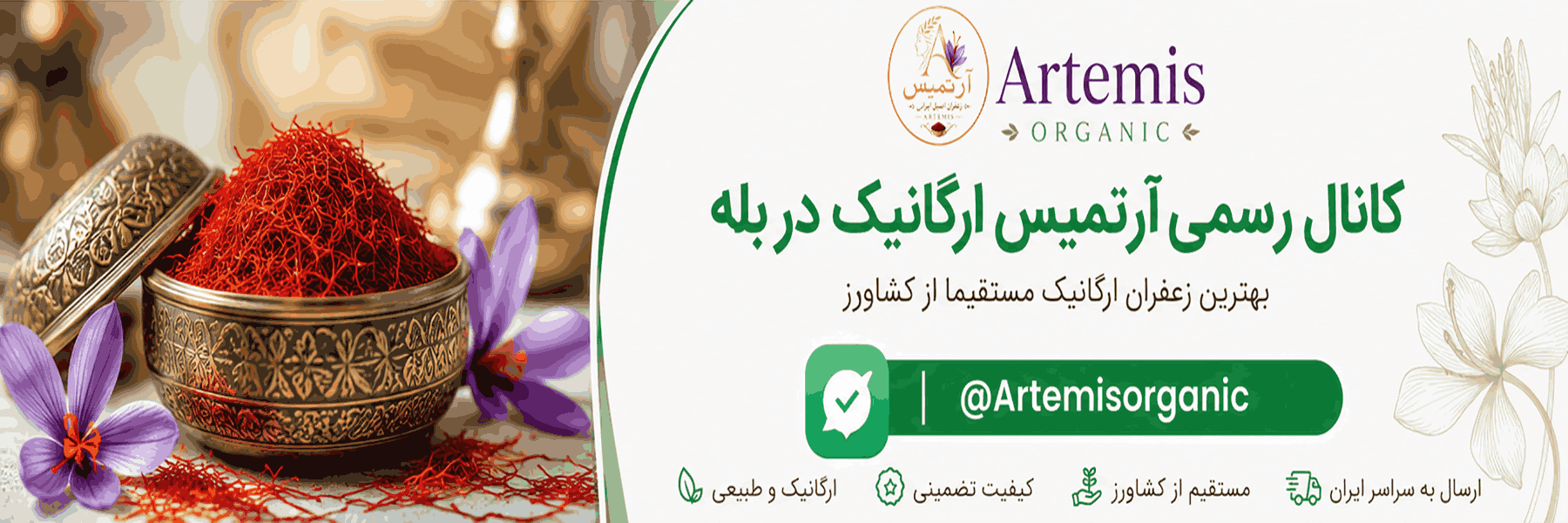 کانال آرتمیس ارگانیک در بله